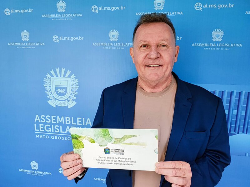 Professor Ido Michels será agraciado pela Alems com título de cidadão sul-mato-grossense